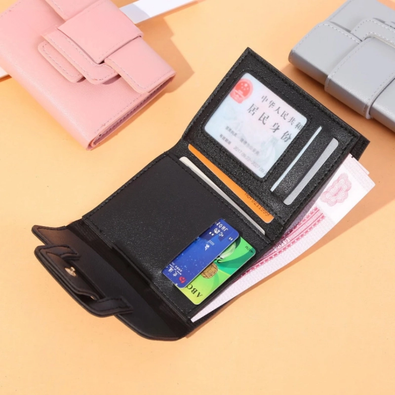 Product image KAHASIL - Dompet Lipat Wanita Mini Kecil Kulit PU Leather KHDP48 all variant MERAH